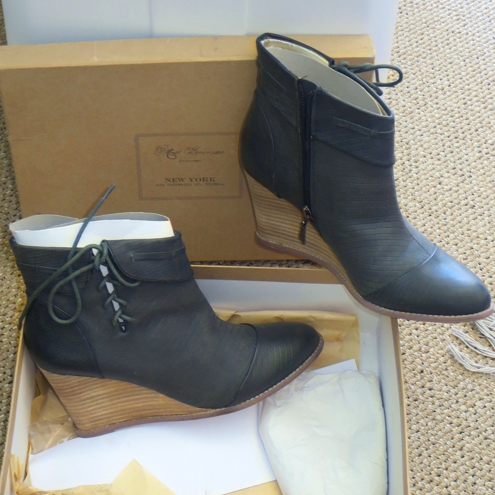 NIB! LEATHER MATT BERNSON SPECIAL PROJECT  BOOT BOOTIES  SZ 9.5M